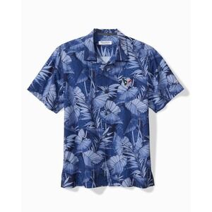 Men's Tommy Bahama Navy Houston Texans Bahama Button-Up Shirt Size Small NWT